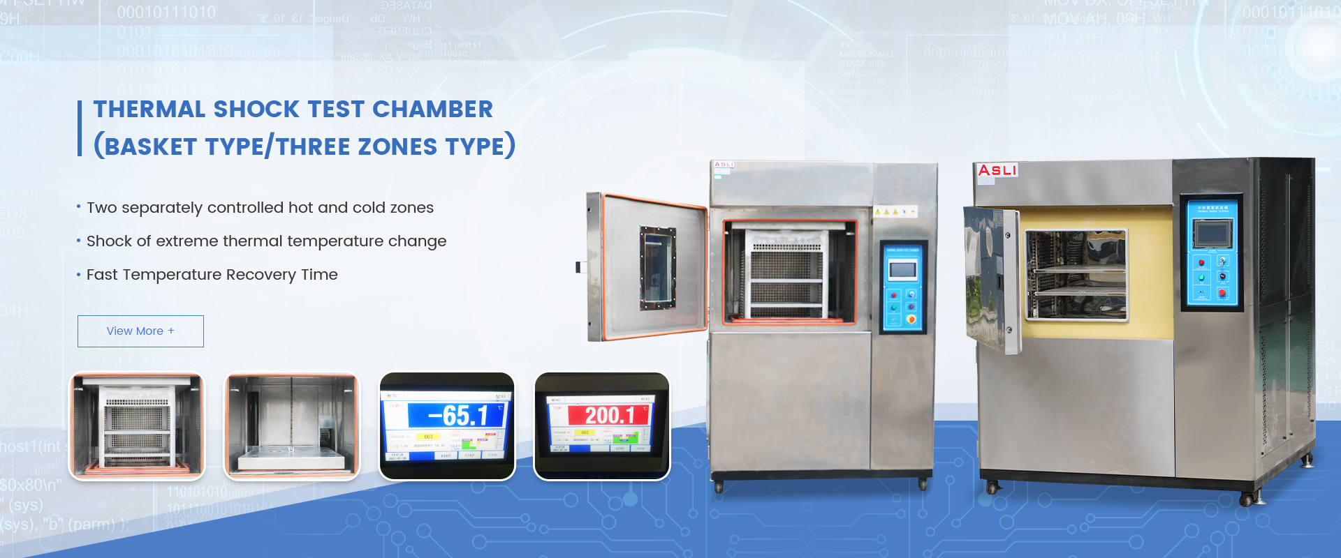 Thermal Shock Test Chamber (Basket Type/Three Zones Type)