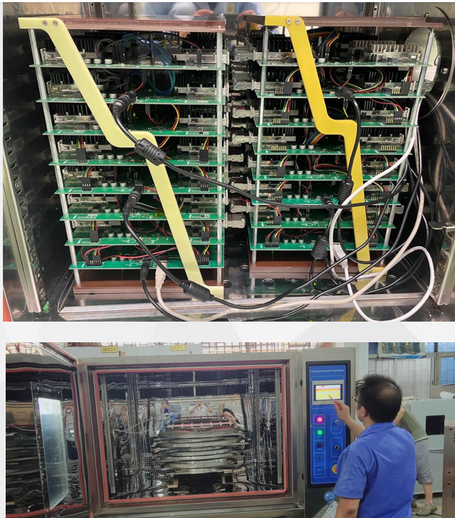 Fast rate temperature change test chamber with 3kw load