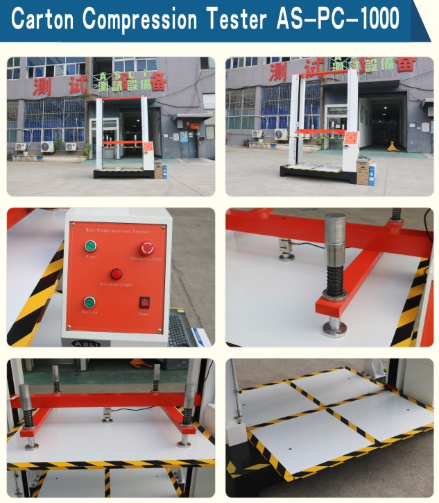 Corrugated Cardboard Package Carton Box Compression Test Machine