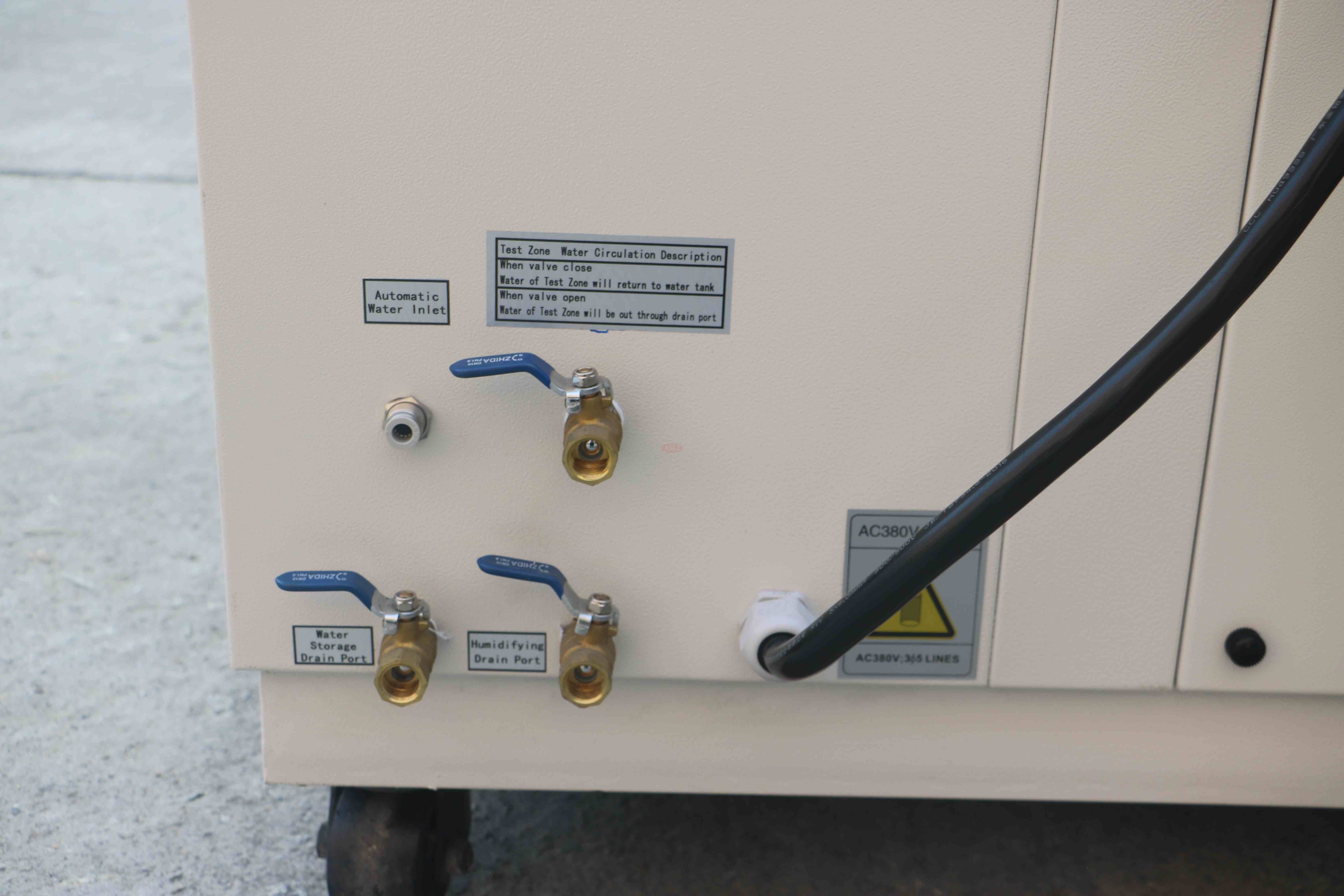 Temperature humidity test chamber control panel
