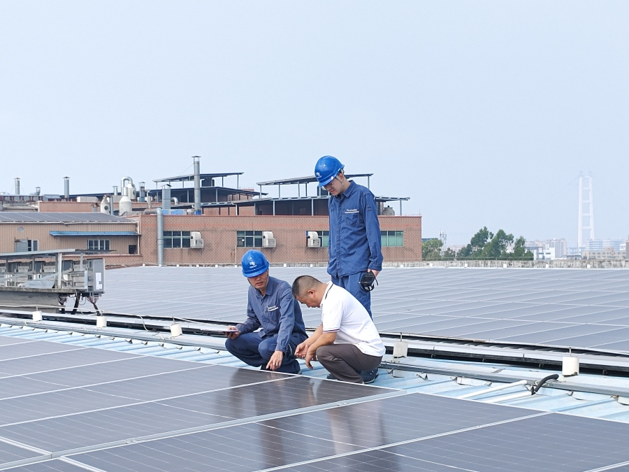 ASLI factory solar photovoltaic installation
